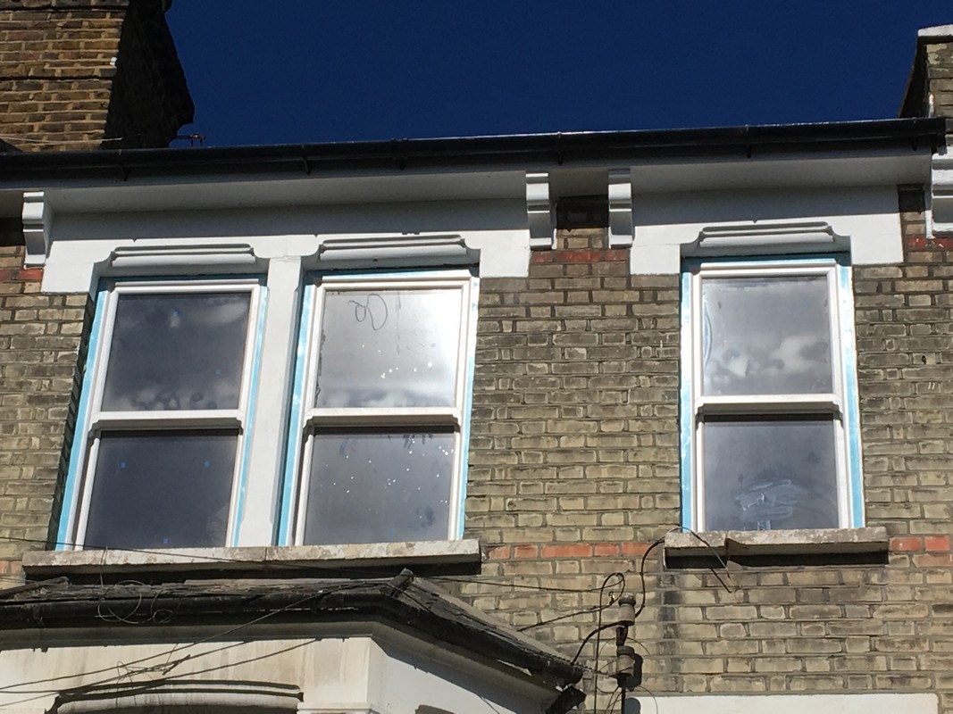 New uPVC sash windows fitted on Victorian terrace in Palmers Green