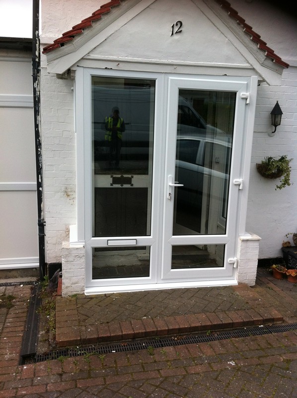 uPVC French doors fitted as front entrance in Palmers Green